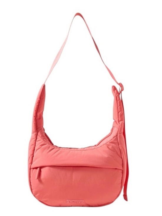 Athleta Handbags - Athleta Power of She All about Small Coral Quilted Hobo Shoulder Bag NWT